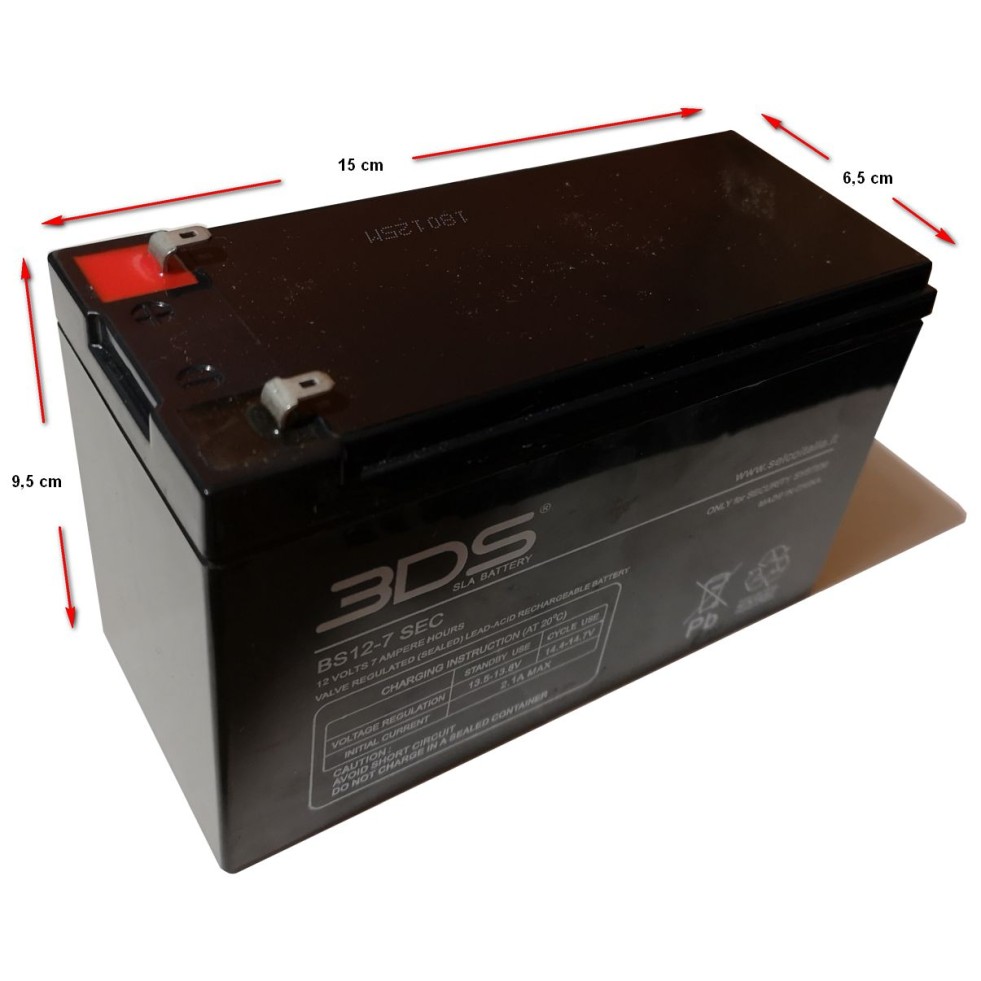 12V nadomestni akumulator 7Ah