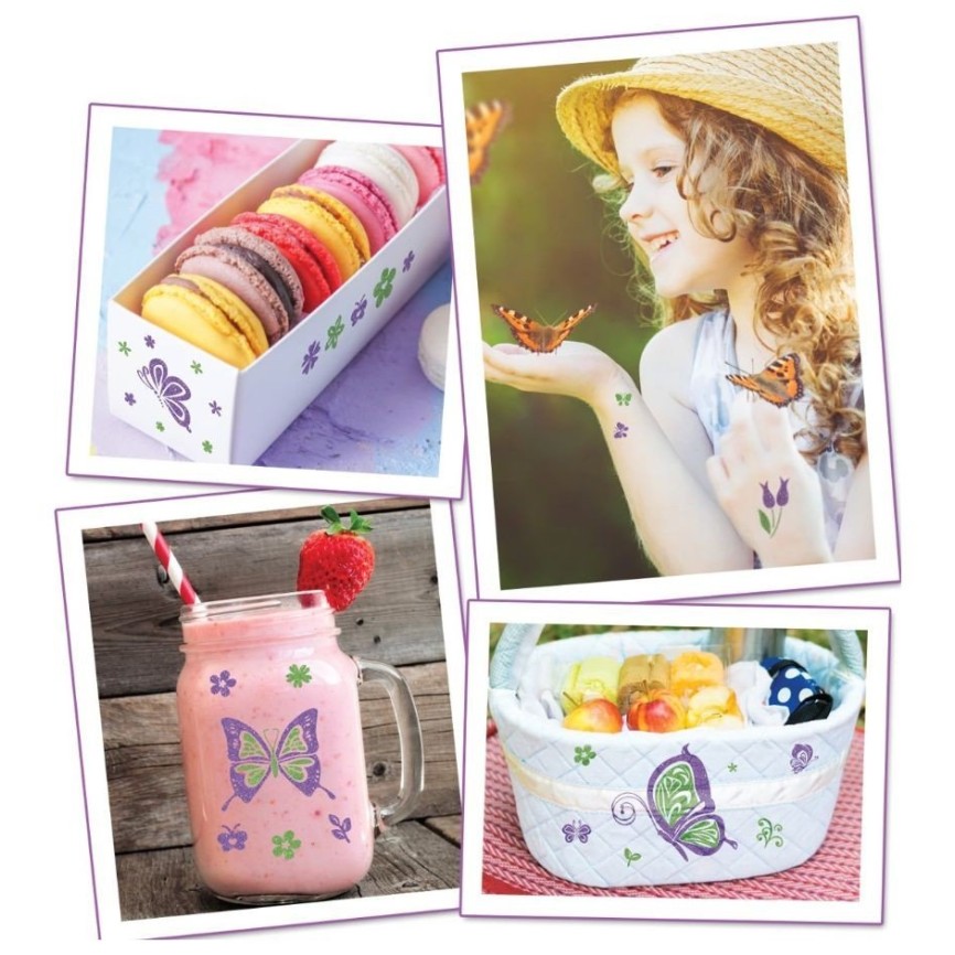 TATTOO SET GLITZA ART - SWEET BUTTERFLYDS TATTOO SET GLITZA ART - SWEET BUTTERFLYDS
