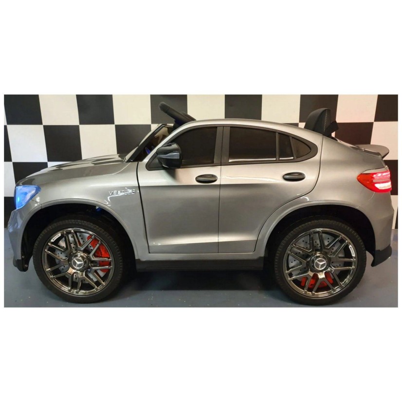 12V MERCEDES GLC 63 COUPE’  Metallic Silver - auto na akumulator