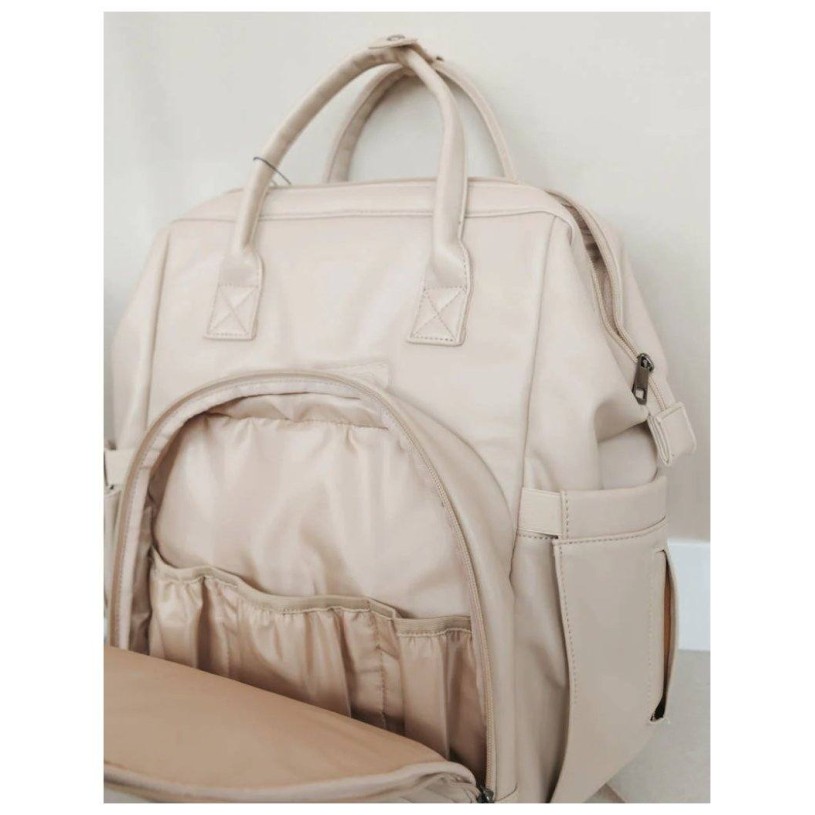 Previjalna torba BACKPACK Recycled PU Sand Previjalna torba BACKPACK Recycled PU Sand