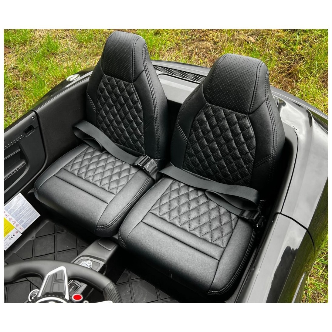 24V AUDI R8 SPYDER Black - dječji automobil na baterije