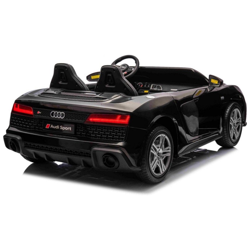 24V AUDI R8 SPYDER Black - dječji automobil na baterije