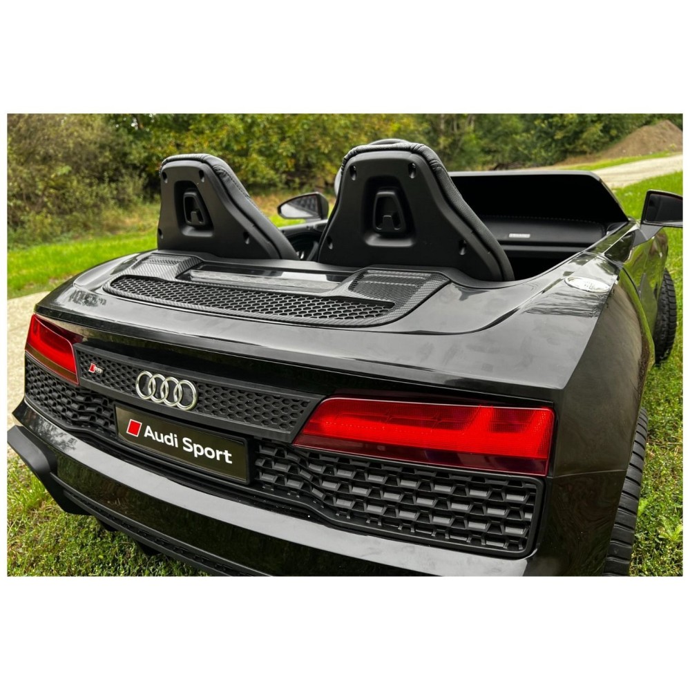 24V AUDI R8 SPYDER Black - dječji automobil na baterije