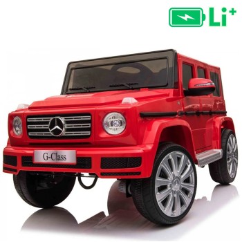 11V avto na akumulator Mercedes G500, Li-Ion, daljinec, rdeč