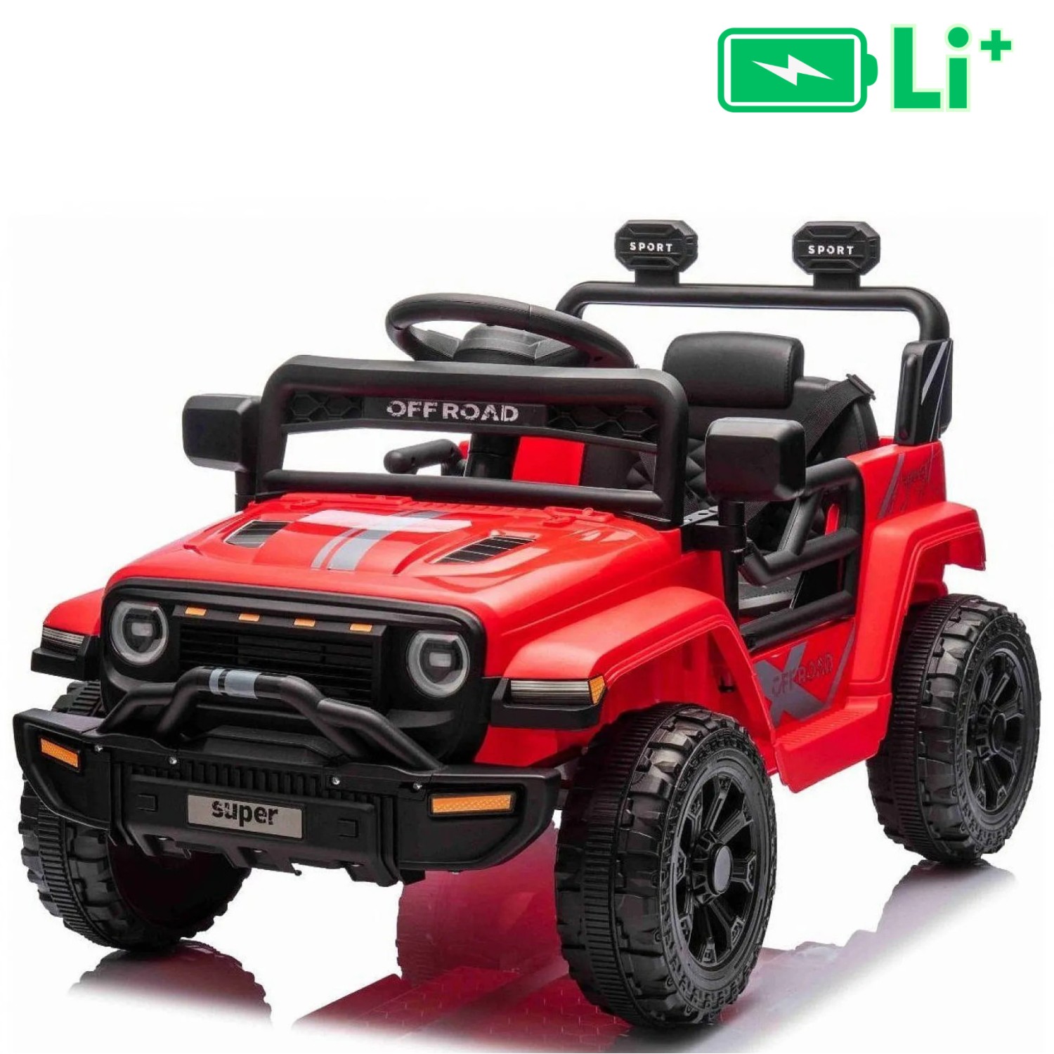 11V auto na akumulator OFFROAD crveni, li-ion baterija