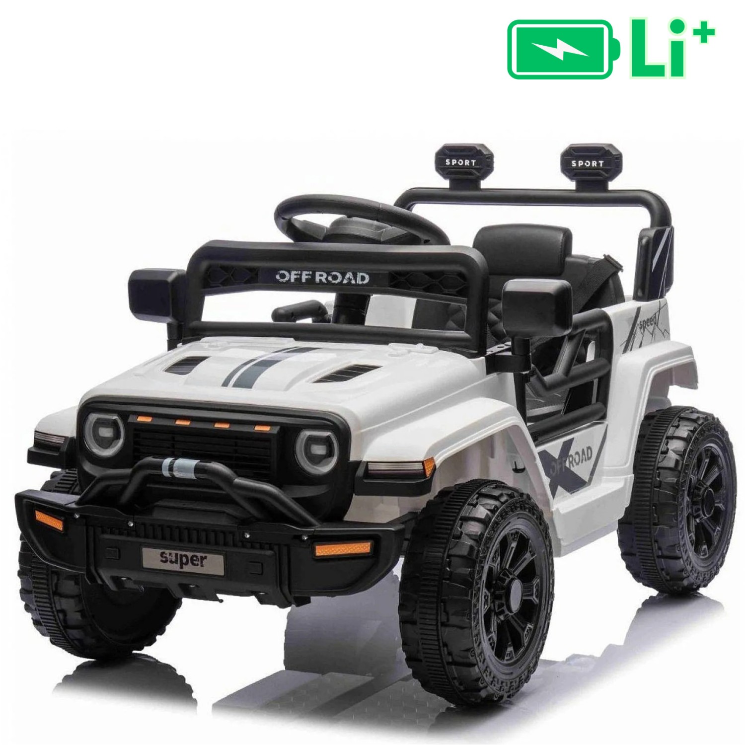 11V automobil na akumulator OFFROAD bijeli, li-ion baterija