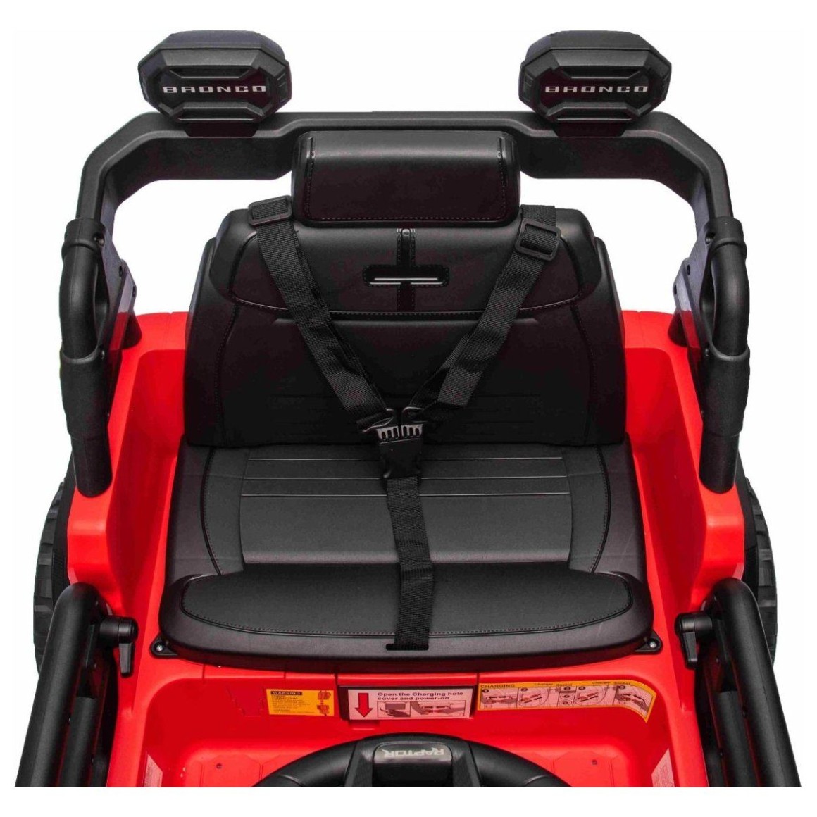 11V avto na daljinca Ford Bronco rdeč, litijeva baterija