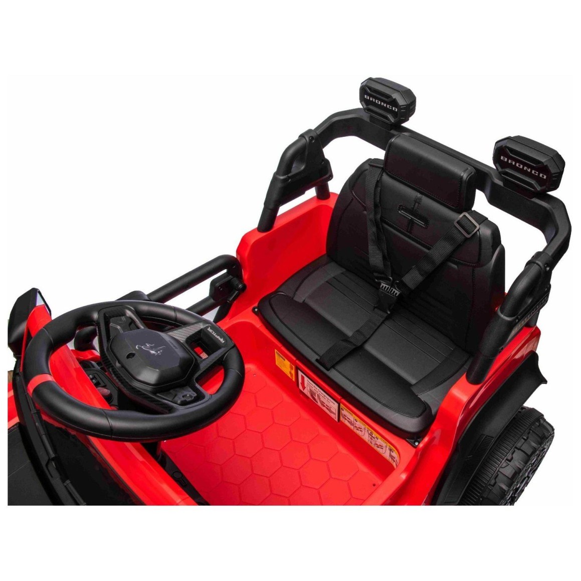 11V avto na daljinca Ford Bronco rdeč, litijeva baterija