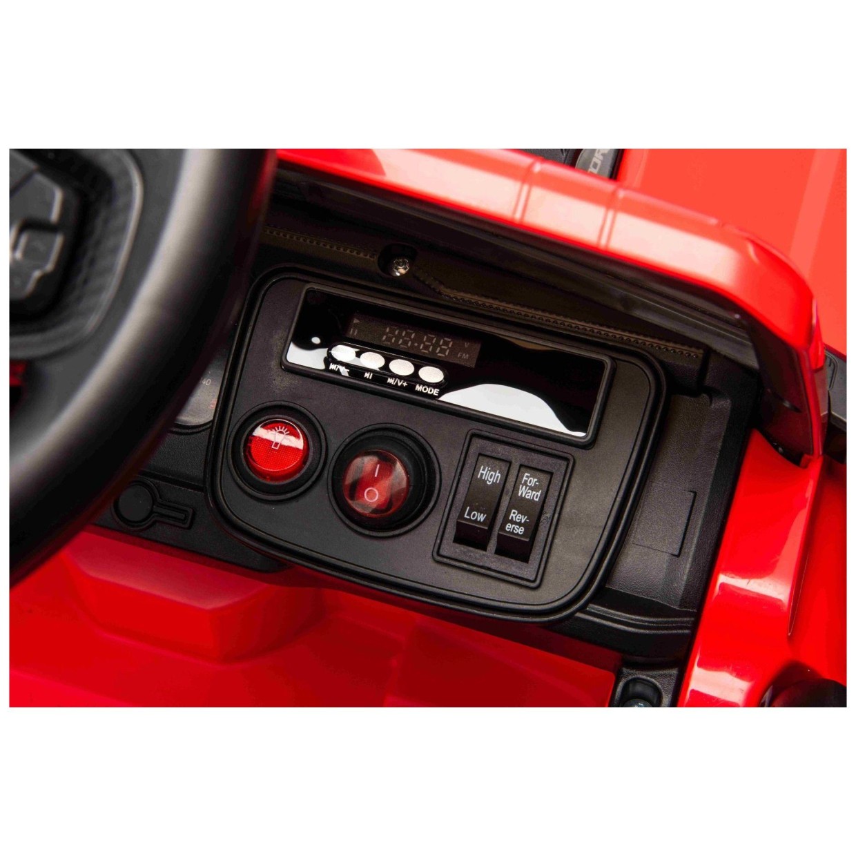 11V avto na daljinca Ford Bronco rdeč, litijeva baterija