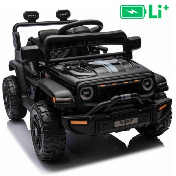 11V auta na akumulator OFFROAD crni, li-ion baterija