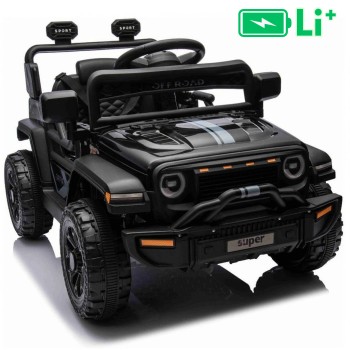 11V auta na akumulator OFFROAD crni, li-ion baterija