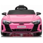 11V auto za djevojčice Audi RS E-tron GT, litij, pink