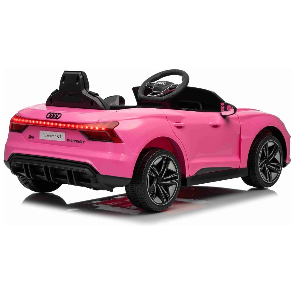 11V auto za djevojčice Audi RS E-tron GT, litij, pink