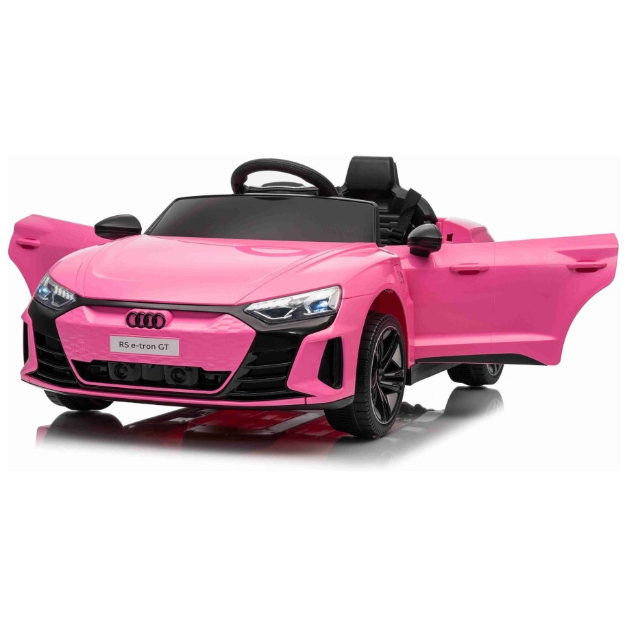 11V auto za djevojčice Audi RS E-tron GT, litij, pink