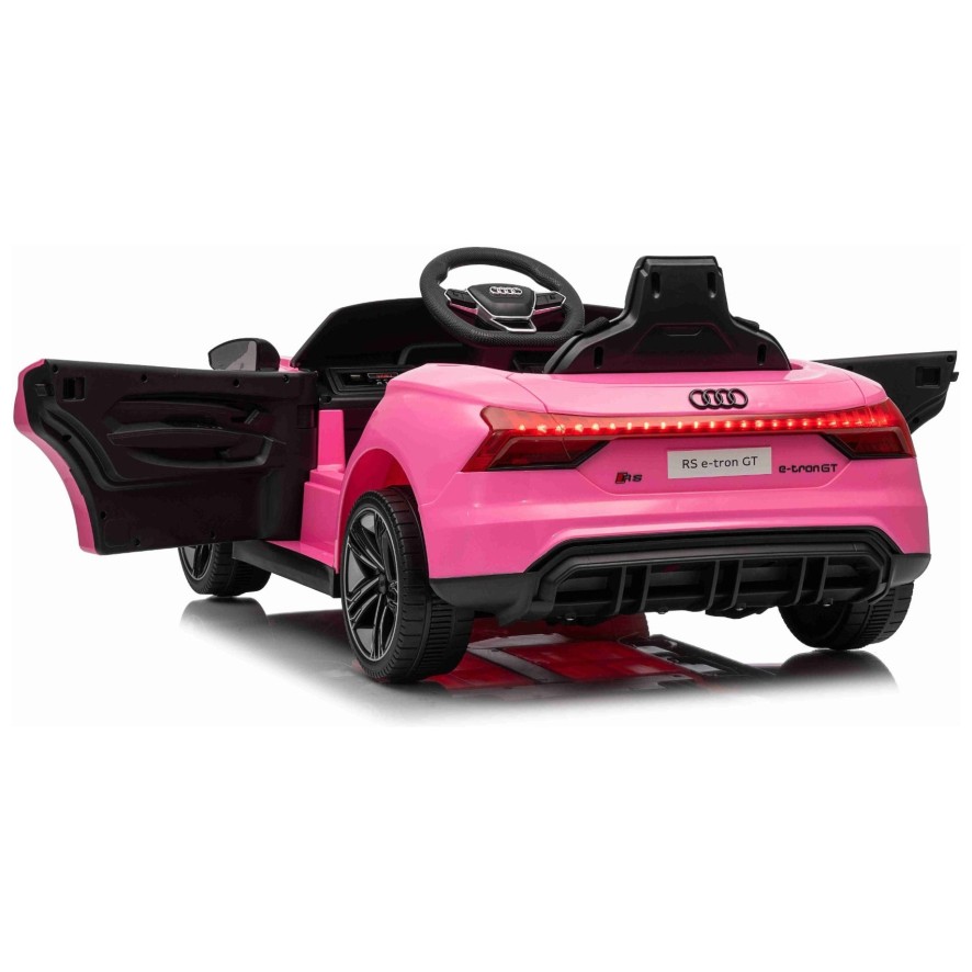11V auto za djevojčice Audi RS E-tron GT, litij, pink
