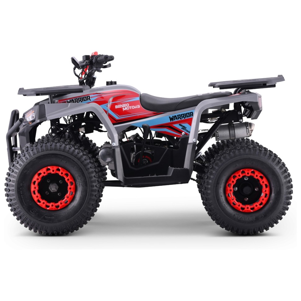 125cc bencinski štirikolesnik WARRIOR, do 60 km/h, rdeč