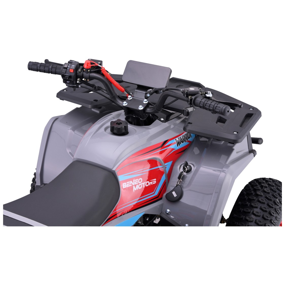 125cc bencinski štirikolesnik WARRIOR, do 60 km/h, rdeč