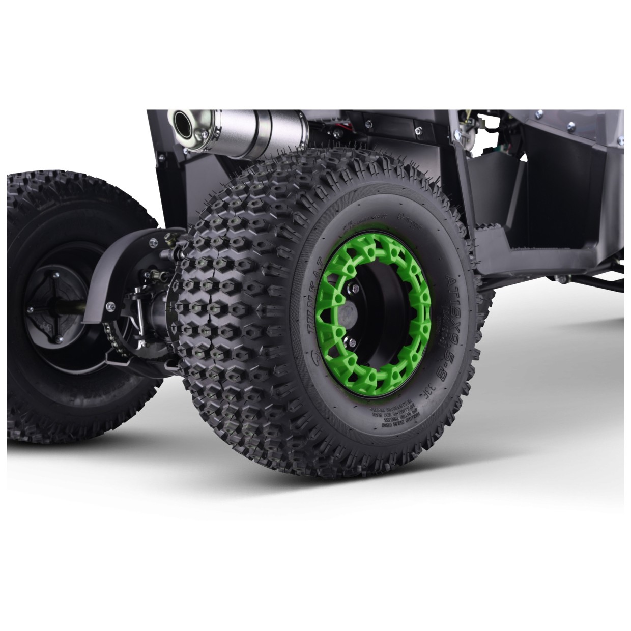 125cc bencinski štirikolesnik WARRIOR, do 60 km/h, zelen