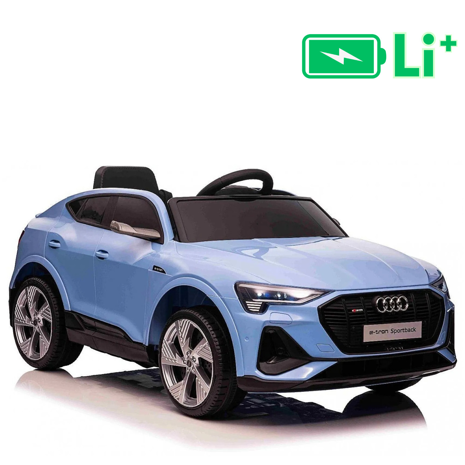 11V Audi E-tron Sportback - otroški avto na akumulator, moder 11V Audi E-tron Sportback - otroški avto na akumulator, moder