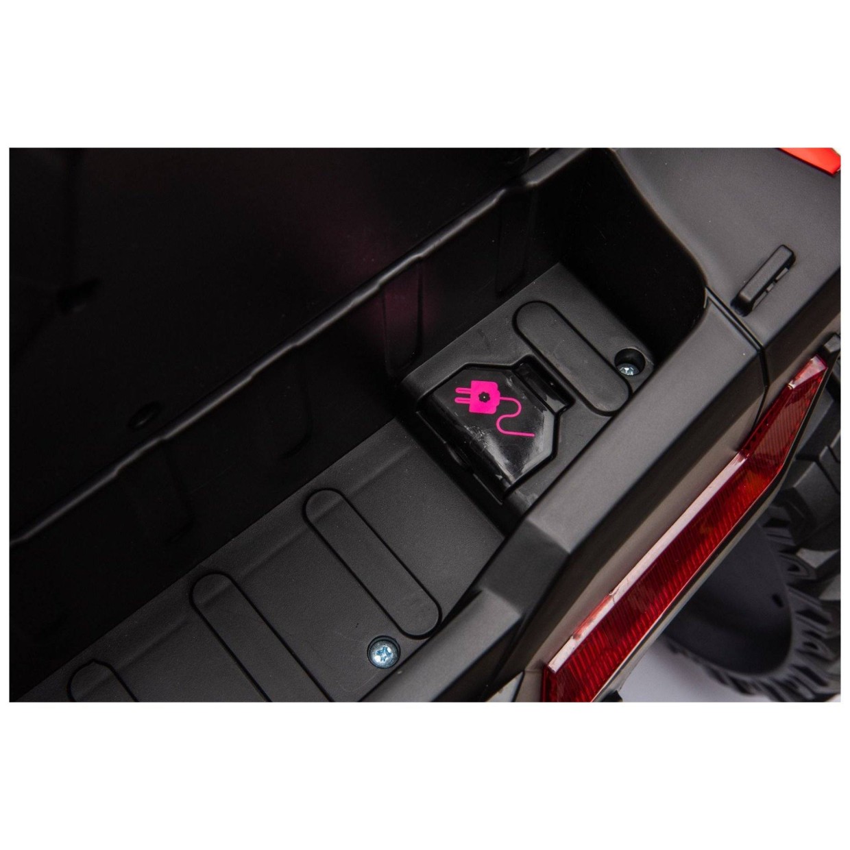 12V auto na akumulator UTV Small, 2x35W, daljinski upravljač, crveni