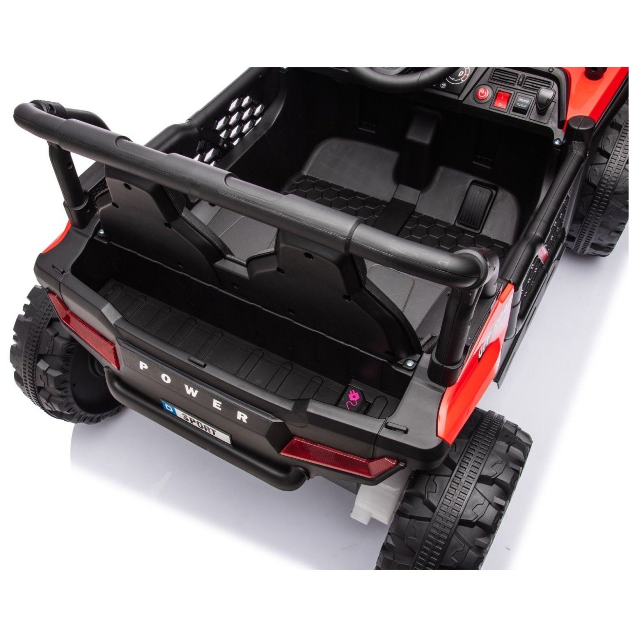 12V auto na akumulator UTV Small, 2x35W, daljinski upravljač, crveni