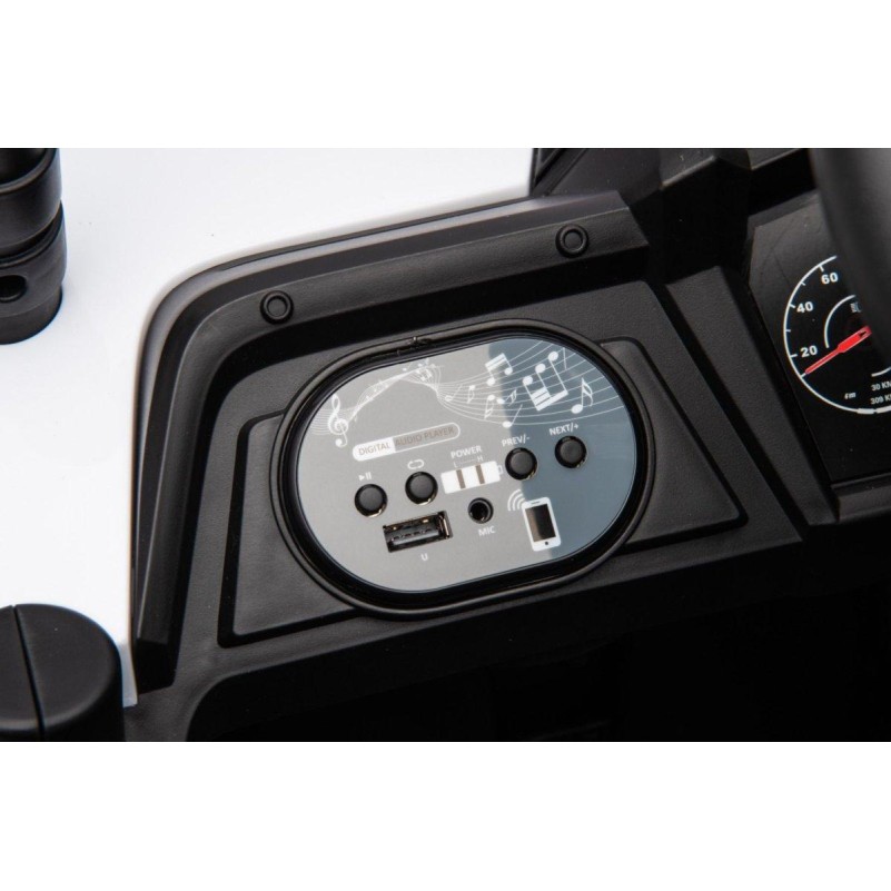 12V avto na akumulator UTV Small, 2x35W, daljinec, bel