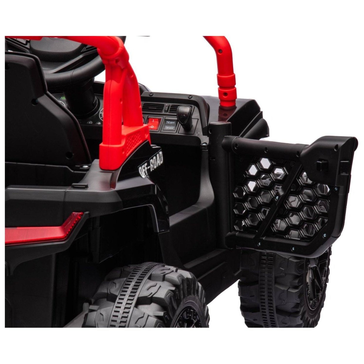 12V auto na akumulator UTV Small, 2x35W, daljinski upravljač, crni