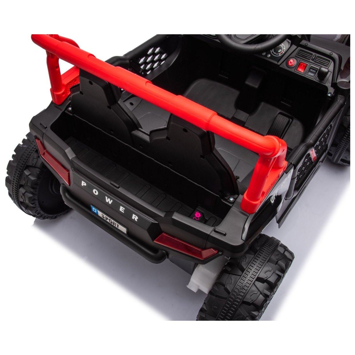 12V auto na akumulator UTV Small, 2x35W, daljinski upravljač, crni