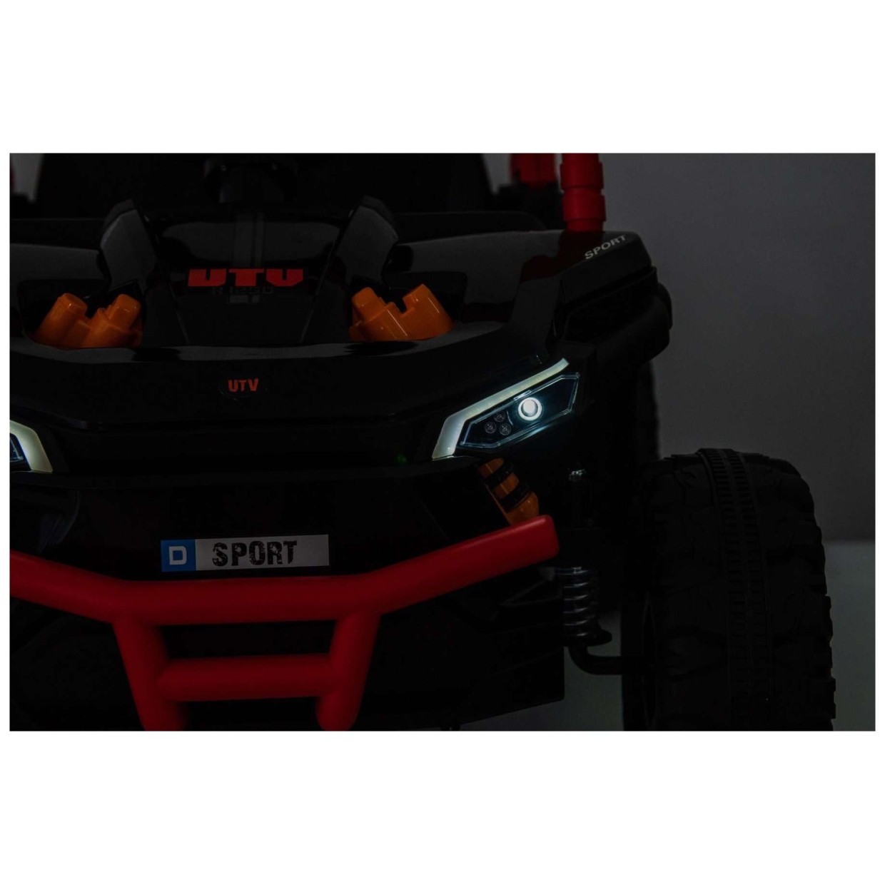 12V auto na akumulator UTV Small, 2x35W, daljinski upravljač, crni