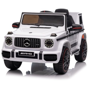 11V autić na daljinski upravljanje Mercedes G, 50W, do 25kg, bijeli