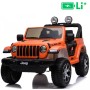 12V JEEP Wrangler RUBICON 4x4 Li - avto na akumulator, oranžen