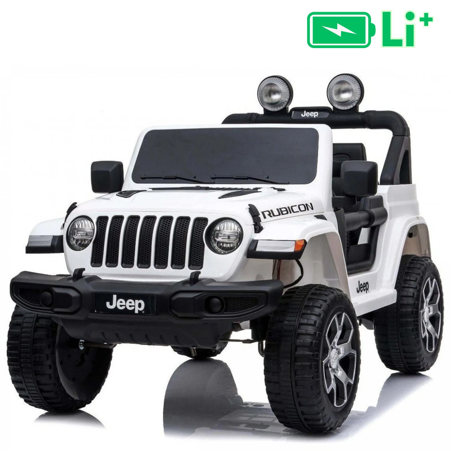 12V JEEP Wrangler RUBICON 4x4 Li - auto na akumulator, bijeli