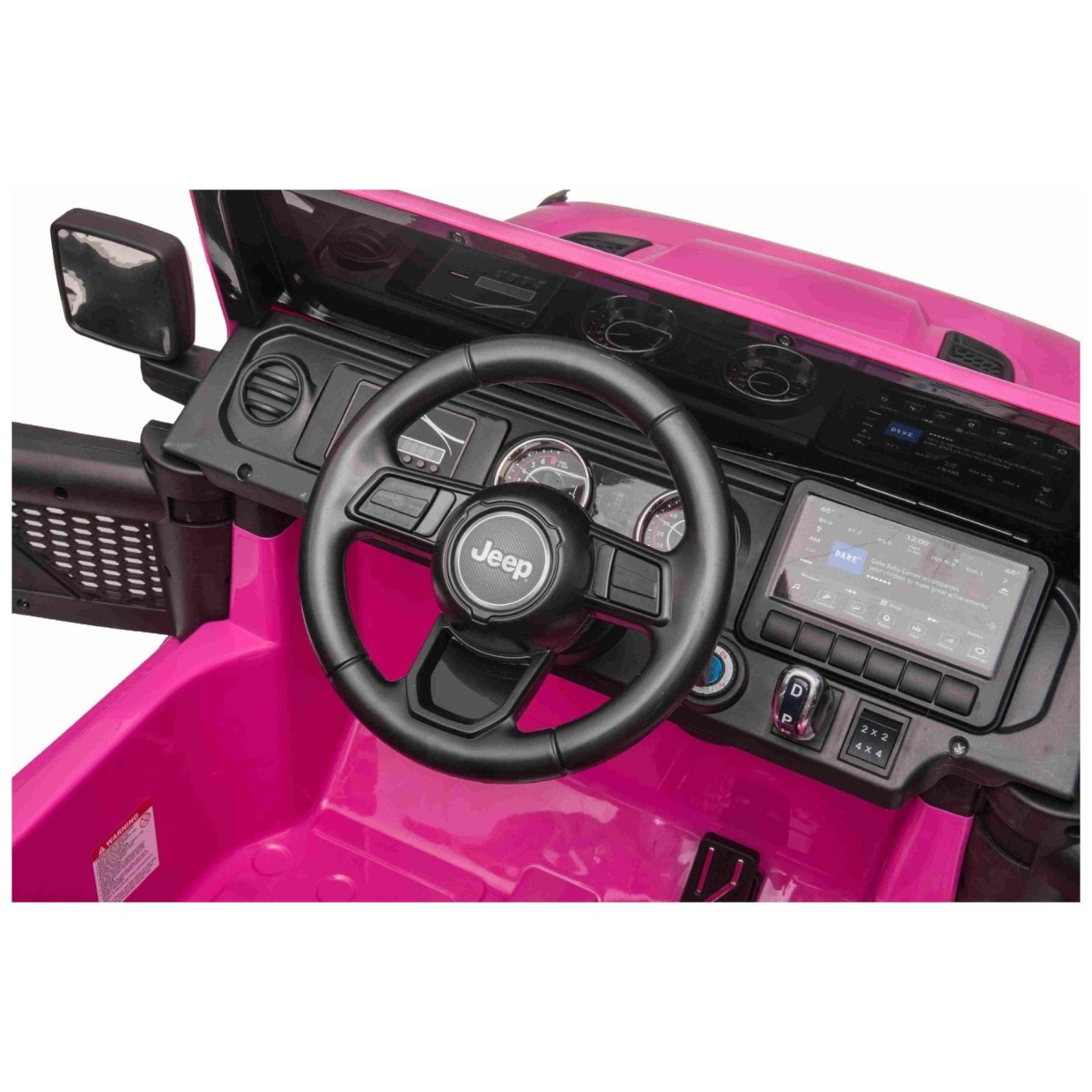 12V JEEP Wrangler RUBICON 4x4 Li - auto na akumulator, ružičasti