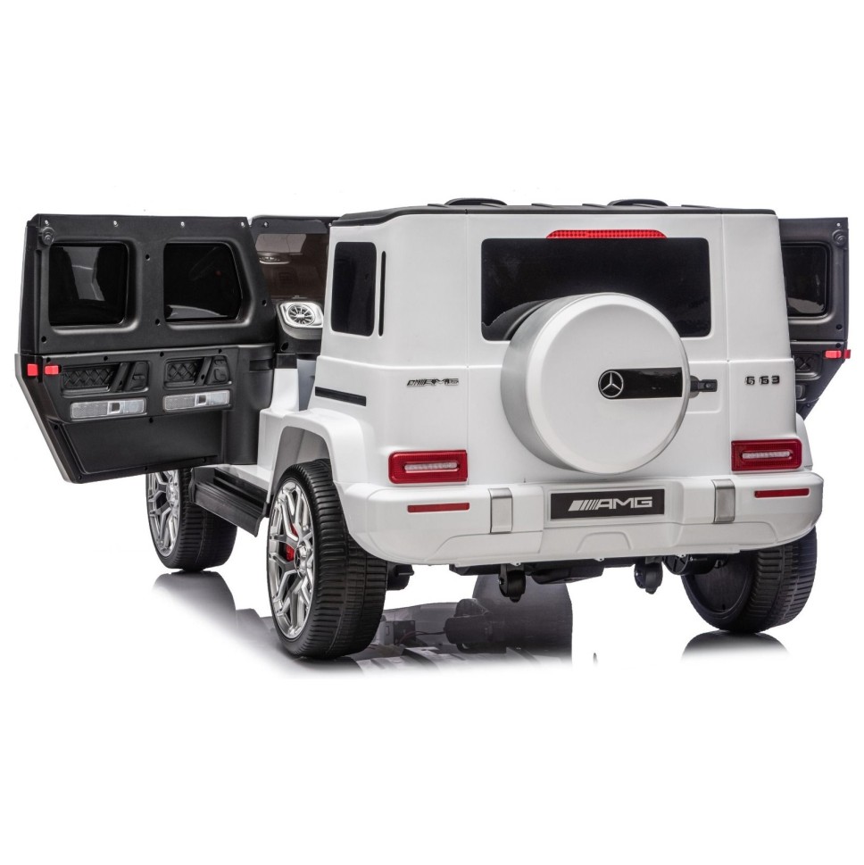 18V Mercedes-Benz G63 AMG 4x4, 200W - auto na akumulator, bijeli 18V Mercedes-Benz G63 AMG 4x4, 200W - auto na akumulator, bijeli