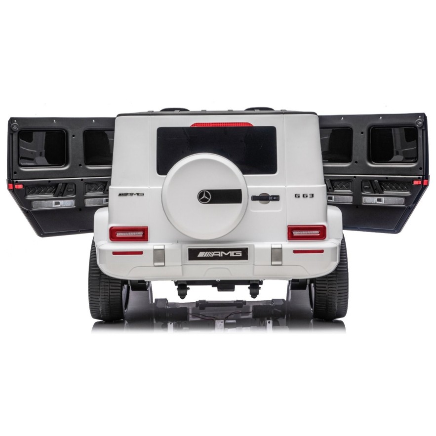 18V Mercedes-Benz G63 AMG 4x4, 200W - auto na akumulator, bijeli 18V Mercedes-Benz G63 AMG 4x4, 200W - auto na akumulator, bijeli