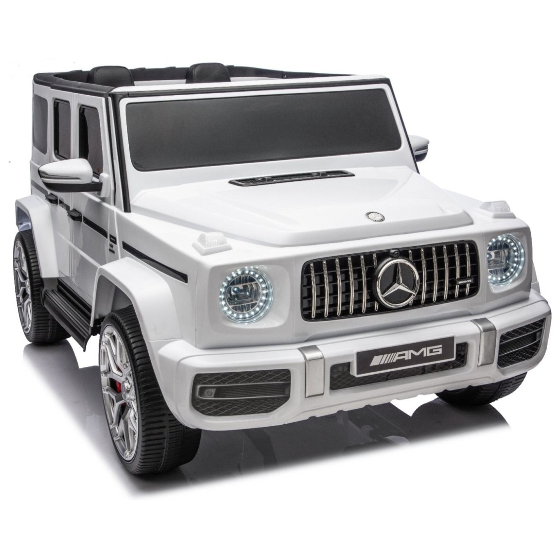 18V Mercedes-Benz G63 AMG 4x4, 200W - auto na akumulator, bijeli 18V Mercedes-Benz G63 AMG 4x4, 200W - auto na akumulator, bijeli