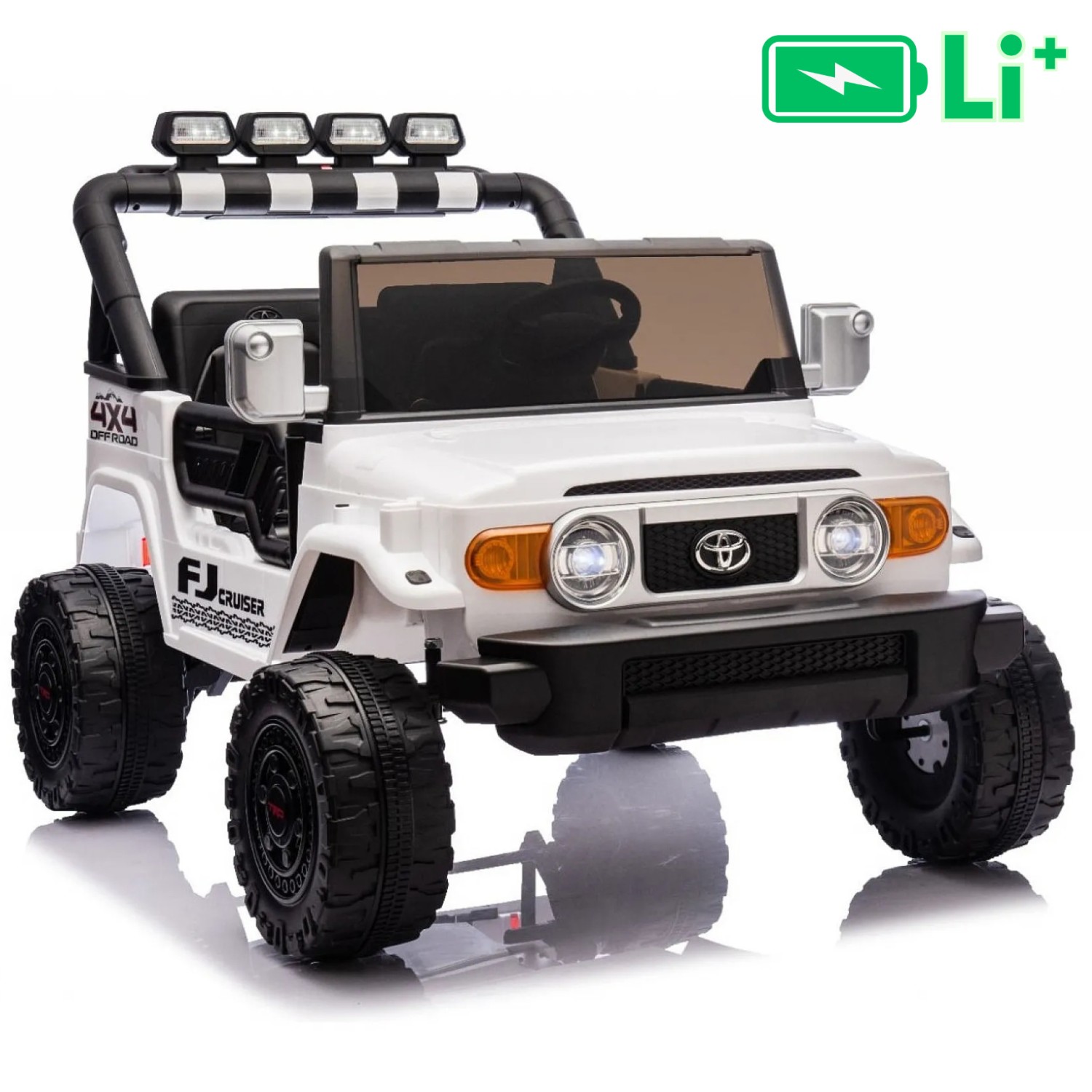 22V avto na daljinca 4x4 Toyota FJ Cruiser XXL, li-ion, bel