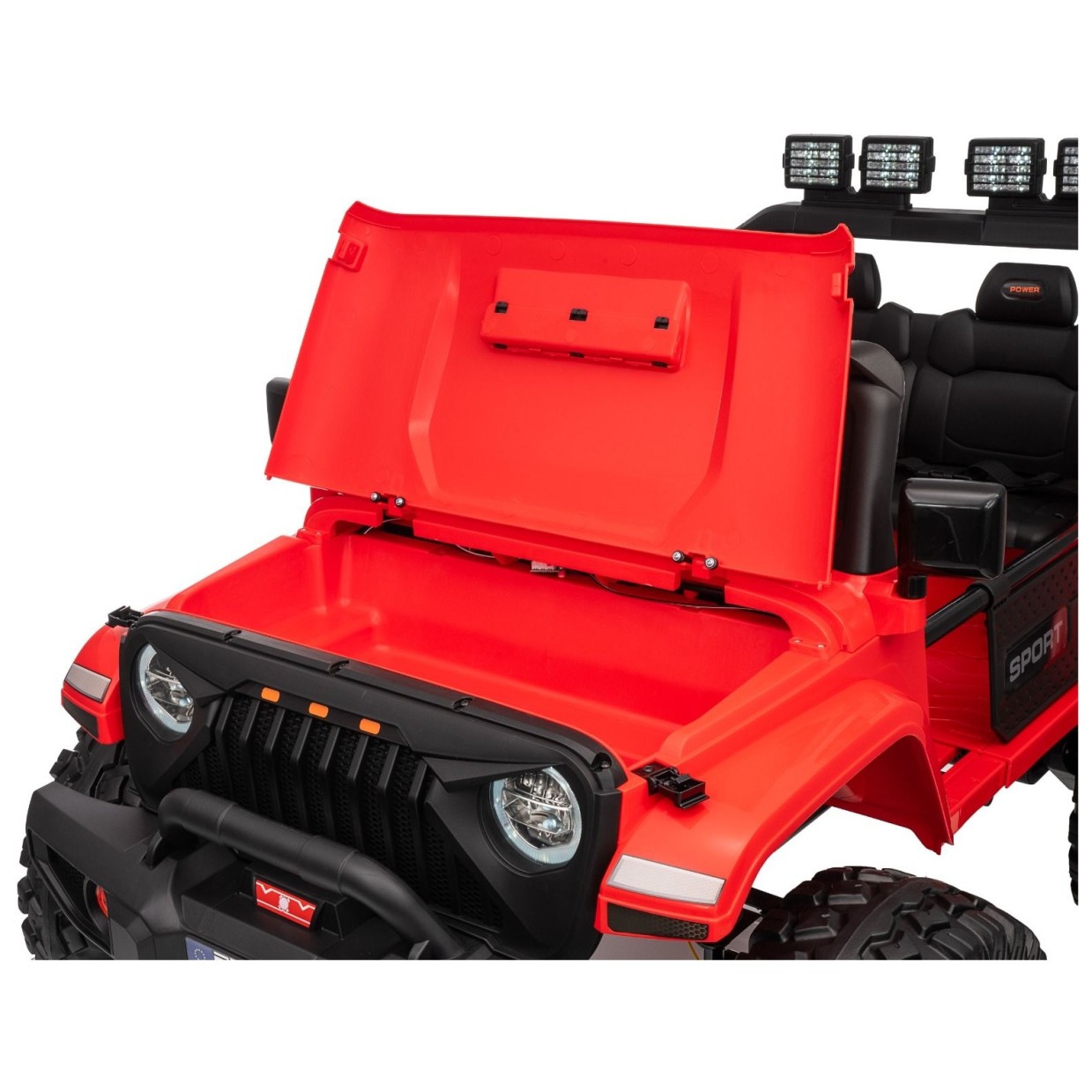 22V avto na daljinca OFFRIDE 4x4, Li baterija, rdeč, Beneo