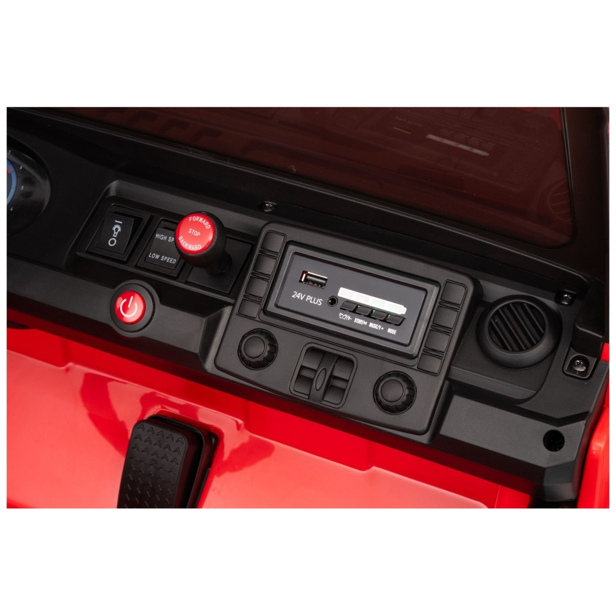 22V avto na daljinca OFFRIDE 4x4, Li baterija, rdeč, Beneo