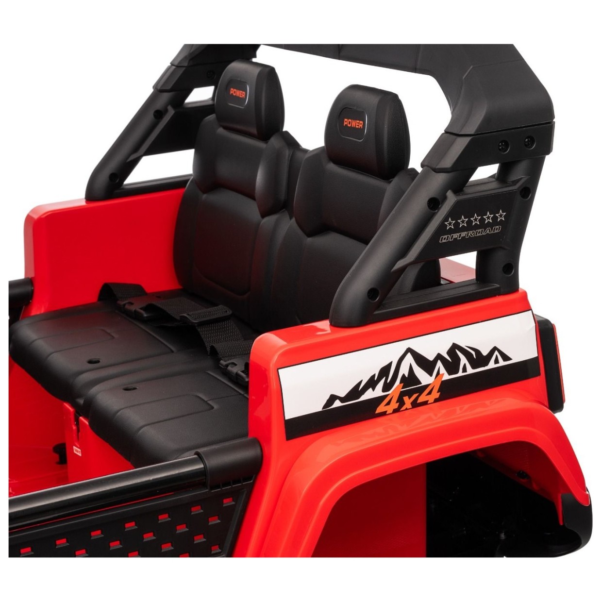 22V avto na daljinca OFFRIDE 4x4, Li baterija, rdeč, Beneo