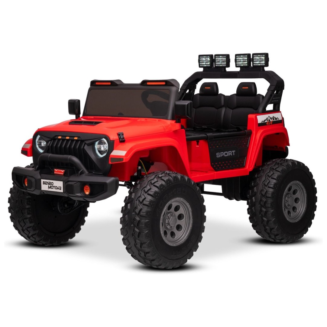 22V avto na daljinca OFFRIDE 4x4, Li baterija, rdeč, Beneo