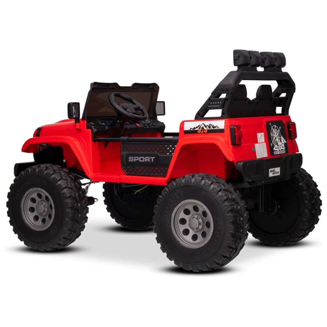 22V avto na daljinca OFFRIDE 4x4, Li baterija, rdeč, Beneo