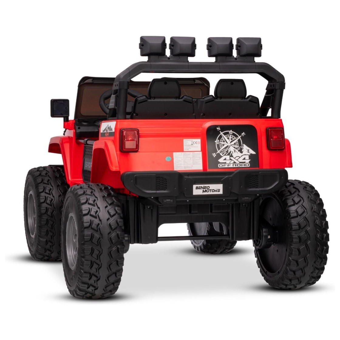 22V avto na daljinca OFFRIDE 4x4, Li baterija, rdeč, Beneo