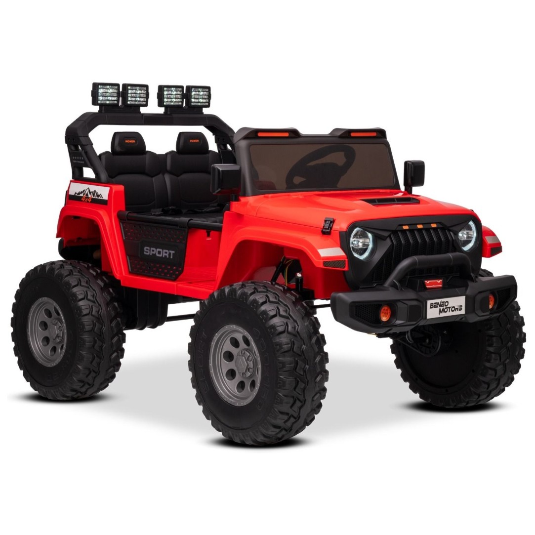 22V avto na daljinca OFFRIDE 4x4, Li baterija, rdeč, Beneo