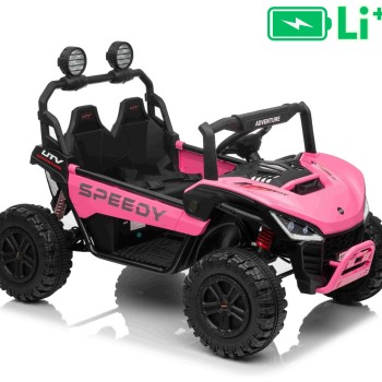 22V avto za deklice T-REX Ride 4x4, Li baterija, pink