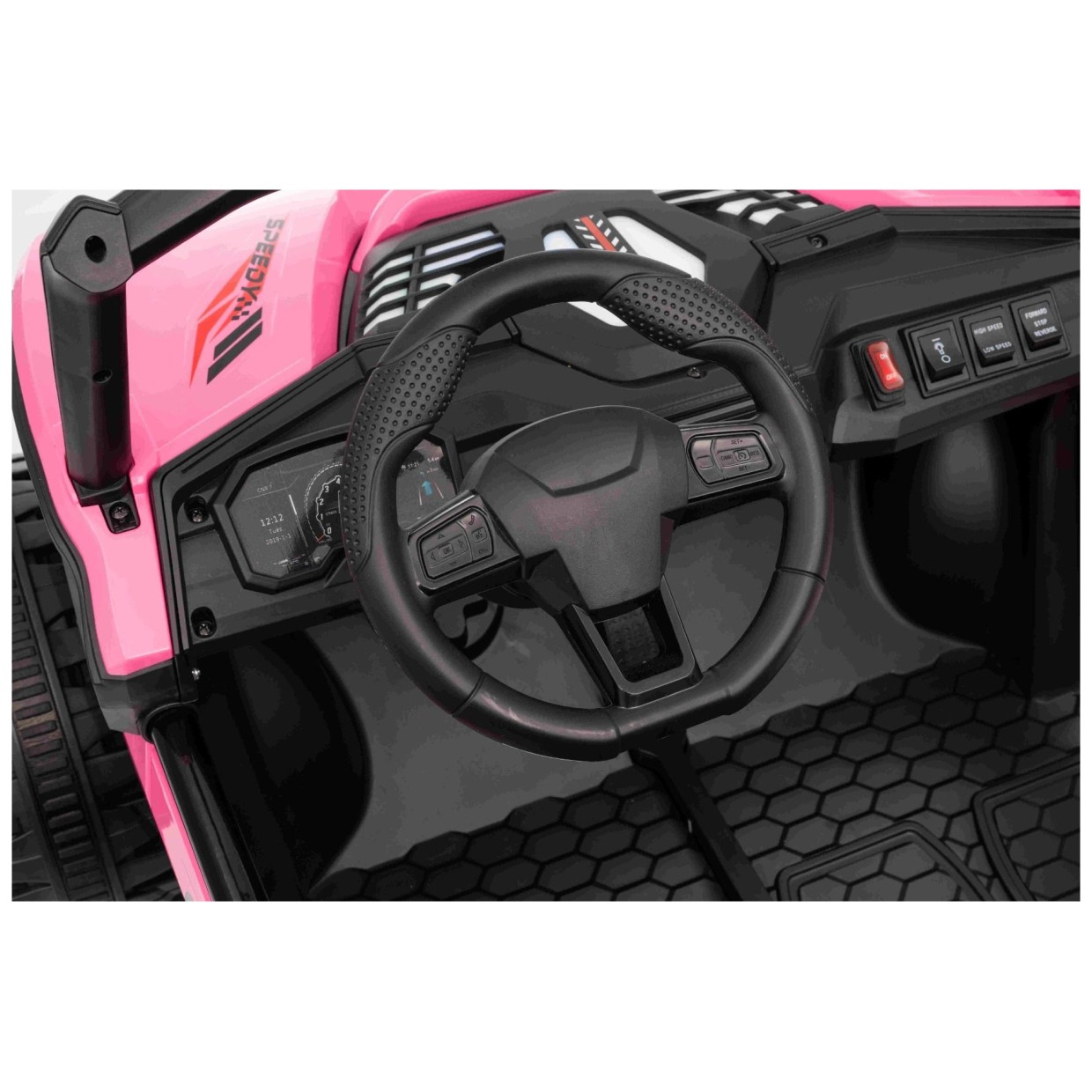 22V električni auto za djevojčice T-REX Ride 4x4, Li baterija, pink