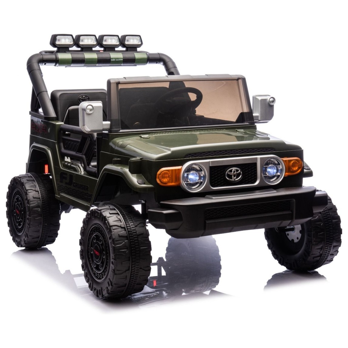 22V avtomobil na daljinca Toyota FJ Cruiser XXL, li-ion, zelen