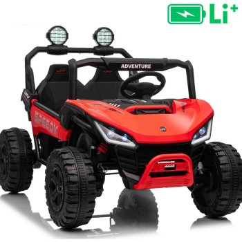 22V avto na akumulator T-REX Ride 4x4, Li baterija, rdeč