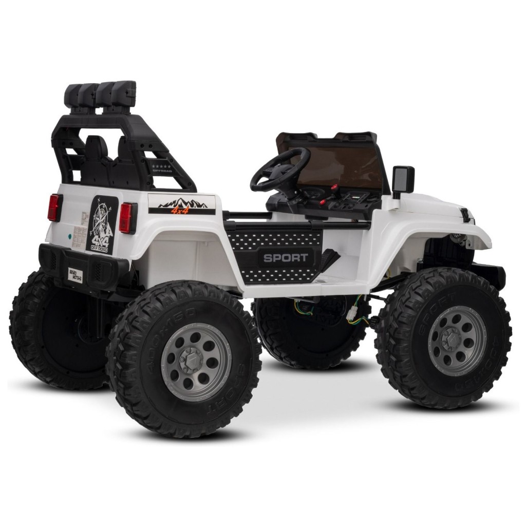 22V otroški avto OFFRIDE 210W, 4x4, Li baterija, bel, Beneo