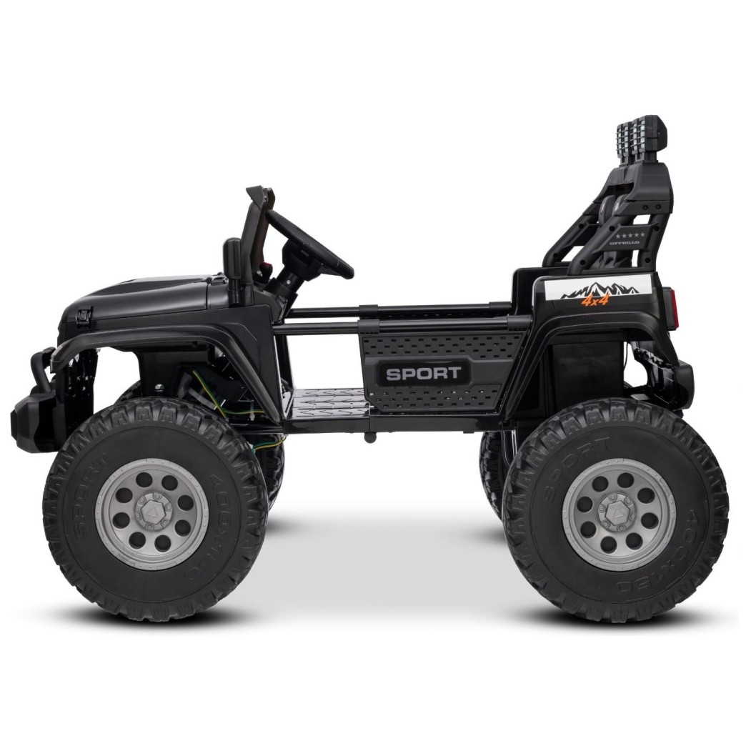 22V otroški avto OFFRIDE 210W, 4x4, Li baterija, črn, Beneo